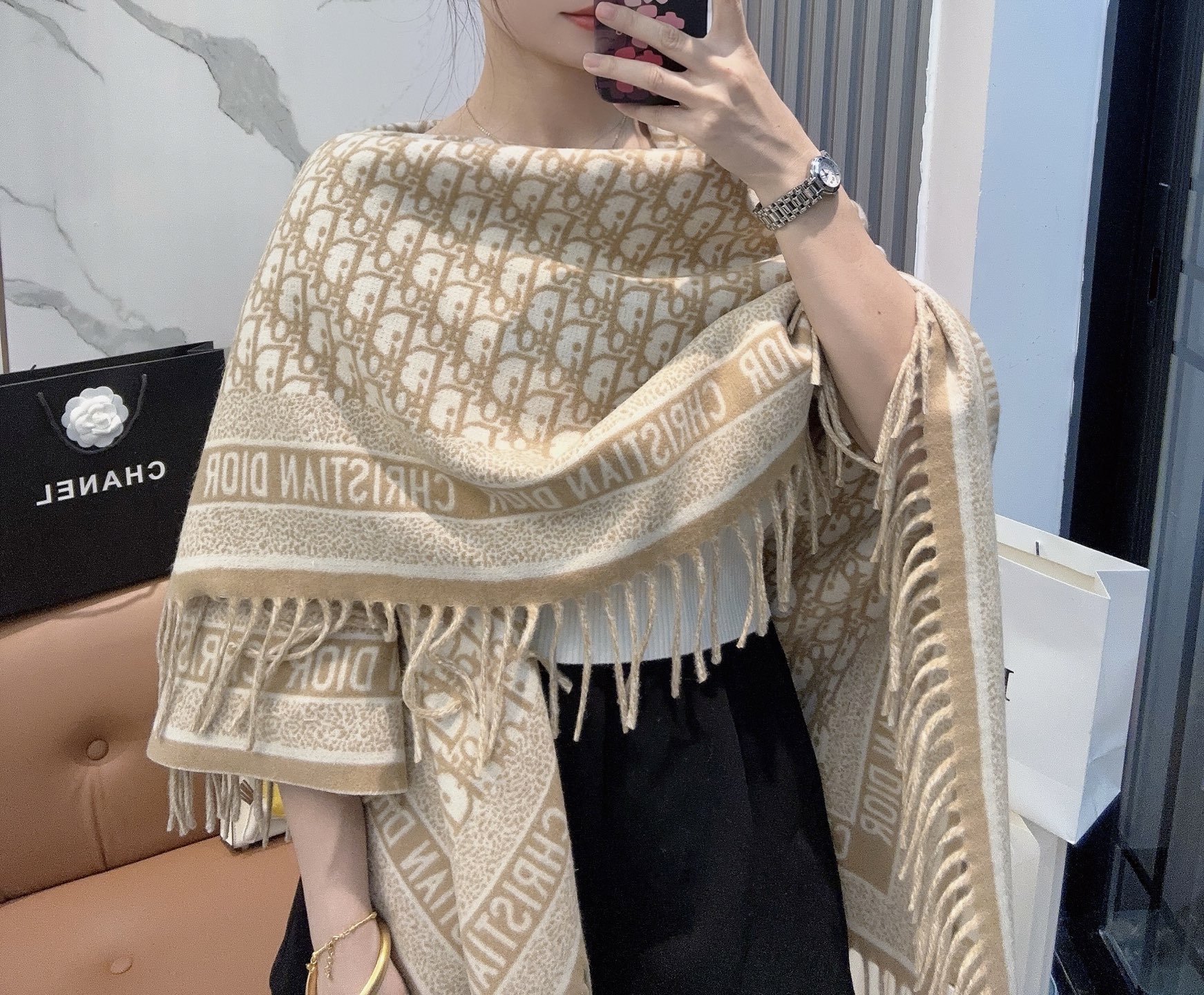 wsxc1760387547314_0 Dior Fashion Scarf - Image 1
