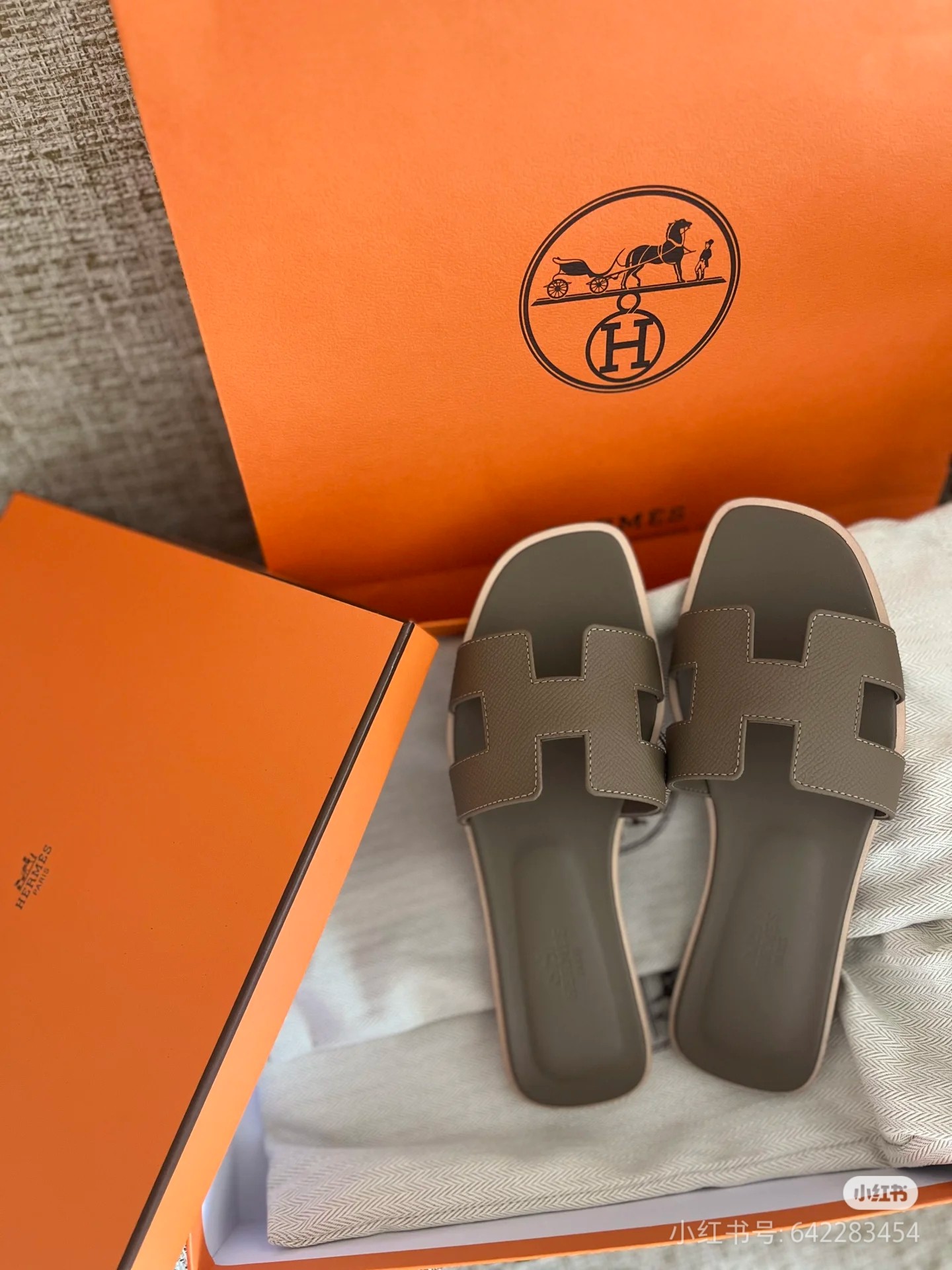 wsxc1769744121346_0 Hermes Fashion Slippers - Image 1