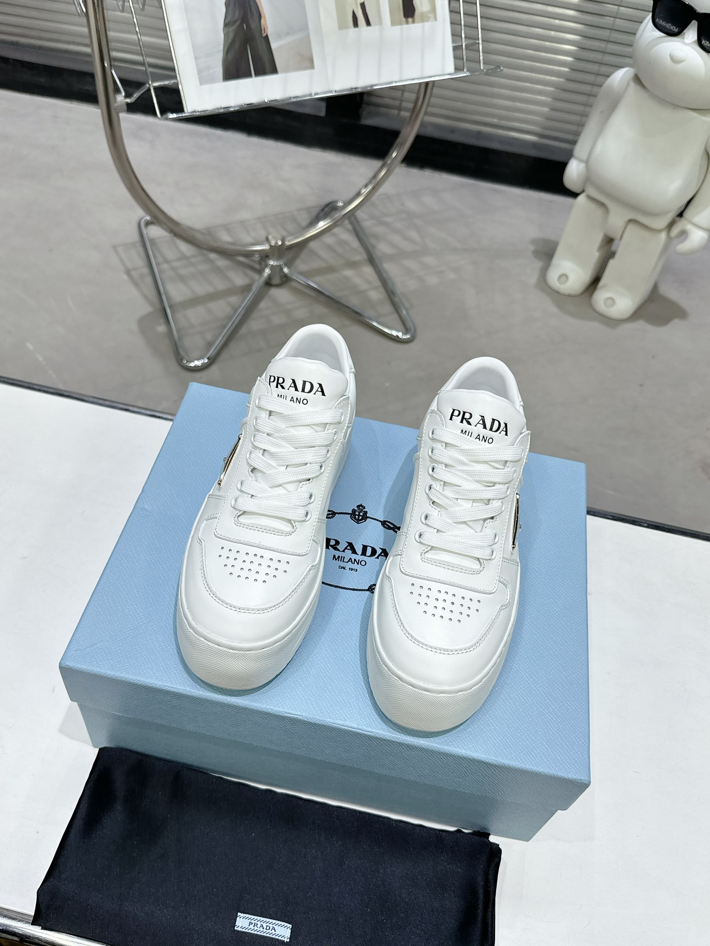 wsxc1772735996060_1 Prada white shoes - Image 1